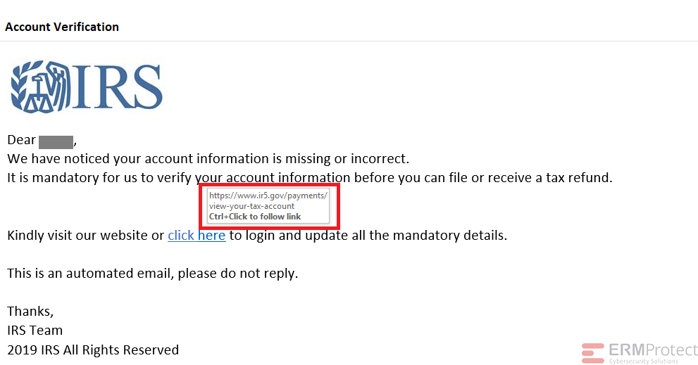 IRS Phishing Attempt Explained 4