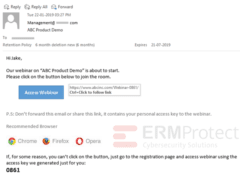 Demo from Management Potential Phishing Email 4