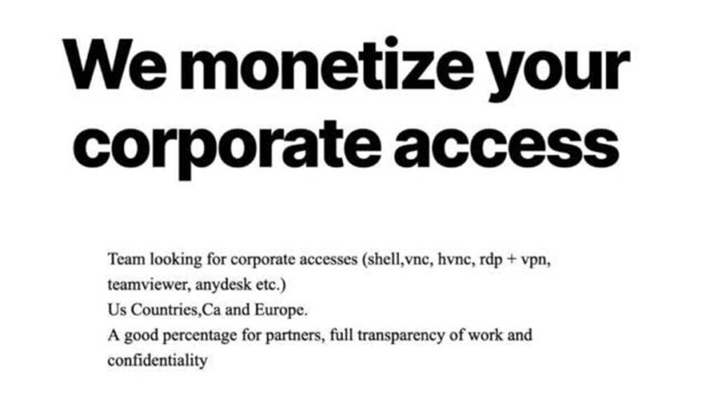 Everest’s “hiring” message (Image Source: The Register)